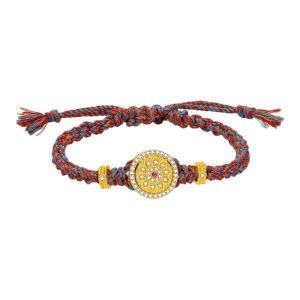 Tibetan Style Precious Flower Golden Good Luck Bead for Girlfriend