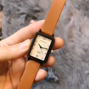 Watchyou Jam Tangan Wanita A0161 Temperament Fashion Square Quartz Watches College Style Ins Personality Simple Student