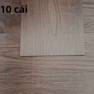 10 Miếng Dán Sàn PVC Tự Dính 40x15cm Chống Thấm Thiết Kế Vân Gỗ Dùng Trang Trí Phòng Khách Dán Và Bóc Là Dùng Được