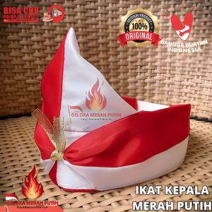 Ikat Kepala Merah Putih Aksesoris Kemerdekaan Hiasan Agustusan Bendera Merah Putih