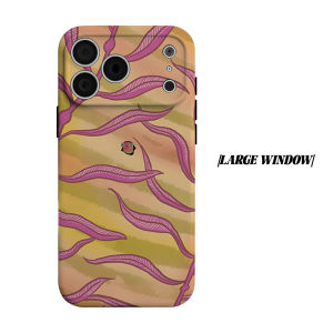 Pink Leaf Frog Phone Case for iPhone 18 17 16 15 14 13 12 11 Air Pro Max Plus Double-layer Cover