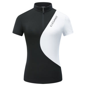 TTYGJ | Sun Protection High Collar Zipper Stretch Womens Sport Tshirt