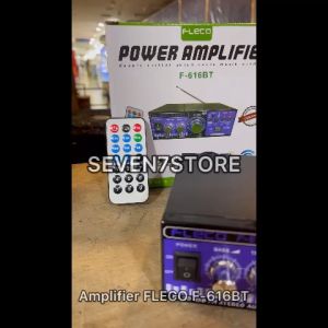 Ampli Fleco F-616 BT Power Amplifier AC DC Bluetooth USB FM SD Mp3