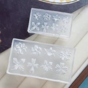 Petal Silicone Nail Art Mold 3D Template Reusable Flower Mold for Salon DIY Nail Design Accessories