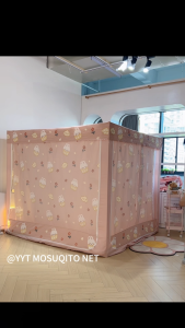 YANYANGTIAN Three Door Mosquito Net Mosquito Proof Curtains Baby Fall Prevention Protecting Privacy