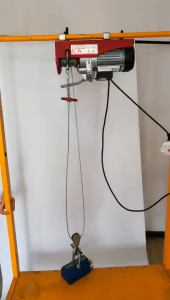 Electric Hoist Wire Rope Length 30M PA1200 Indoor and Outdoor Small Electric Hoist Household Hoisting Crane