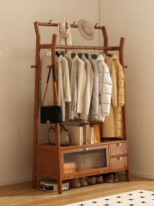 ZHUSHANXIA | Dustproof Open Storage Clothes Hanger Stand