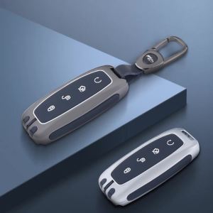 Denza D9 2024รถยนต์ที่สำคัญที่ครอบคลุมกรณีผู้ชายโลหะรถพวงกุญแจเชลล์