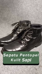[ COD ] sepatu pdh kulit asl 100%  pria orginal