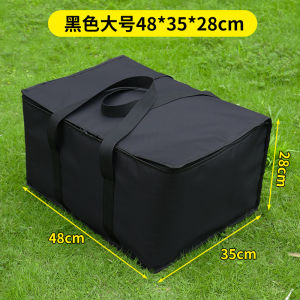 Outdoor Camping Picnic Cassette Stove Utensils Storage Bag Large Capacity Dishware Miscellaneous Goods Handheld Oxford Cloth