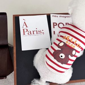 Summer Thin Pet T-shirt Teddy Cat Small Size Dogs Bichon VIP Schnauzer York Pomeranian Dog Clothes