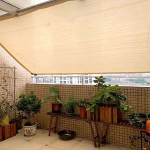 Premium Beige UV Resistant Net: Thick Durable Perfect for Balcony Sunblock