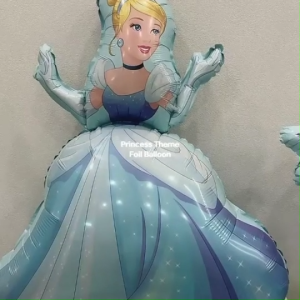 Large Frozen Elsa Anna Olaf Snowflake Snow White Cinderella Bella Sofia Girl Princess Birthday Party Balloon