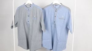 Baju Kemeja Koko Pria Lengan Pendek 3/4 Premium Cotton Viscose