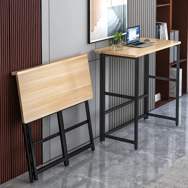 Foldable Bar Table Home Use Small Apartment High Foot Table Simple ...