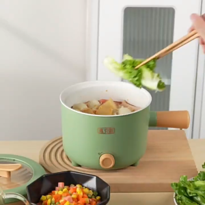 220V 1.8L Multifunction Cooker Household Single/Double Layer Hot Pot Mini Electric Cooking Machine Non-stick Pan Pots