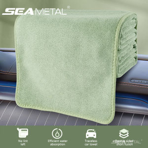 SEAMETAL 600GSM Car Cleaning Towel Ultra-Soft Microfiber Auto Wash Towel Thicken High Water Absorbent Drying Cloth