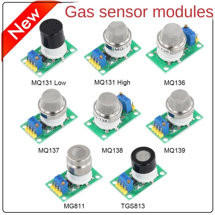 MQ131 MQ136 MQ137 MQ138/9 MG811 TGS813 Detection Smoke CO Ozone methane ...
