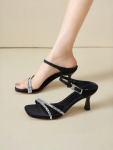 Josiny | Buckle Strap Delicate Style High Heels