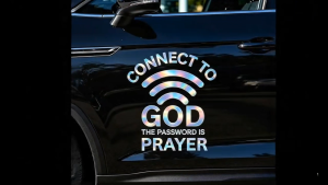 Connect to God Waterproof Vinyl Car Sticker reflective Decal for Laptop Motorcycle Helmet Inspirational Christian