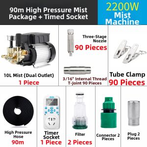Cooling Mist Humidification And Dust Removal Landscape System