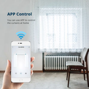 zemismart Matter Wifi /Matter Thread Smart Curtain Track Automated Motorized Sliding CurtainRemote Control Homekit SmartThings Google APP Home Siri Voice Easy InstallMatter Controller Need