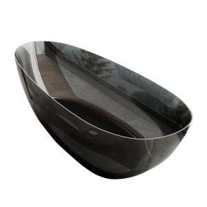 Colorful Resin Clear Thin Edged Bathtub