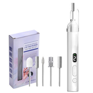 Electric Nail Drill Machine with UV Lamp Drill Off Gel Manicure Nail Polisher Set with Drill Bits Sanding Bands Nail Supplies