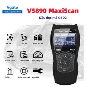 Máy Quét Chẩn Đoán Vgate VS890 OBD2 Phiên Bản Mới Nhất Hỗ Trợ CAN-BUS Đa Ngôn Ngữ Đọc Mã Lỗi Ô Tô Dụng Cụ Đa Năng Cho Xe Xăng
