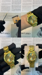 [Gift][With Box]ORUSS Original Women Dual Calendar Stainless Steel Luxury Luminous Waterproof Small Watch Analog Fashion Korean Automatic Quartz Wrist Minimalist Watch For Women Elegant