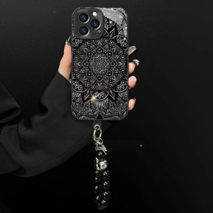 Dark Totem Silicone Phone Case for Apple 17 iPhone 16 New Model 15 High End IP14 plus Glass Full Cover Womens 13 Aesthetically Pleasing 12