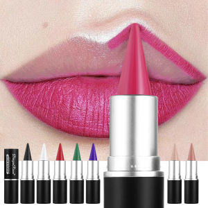 Matte Lip Liner Kết Cấu Sáp Xoay Tự Động Lâu Trôi Đa Năng Dùng Cho Son Môi & Kẻ Mắt Thích Hợp Cho Mọi Loại Da