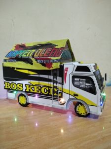 TRUK OLENG BOS KECIL TERBARU MURAH   MINIATUR VARIASI FULL LAMPU TERPAL