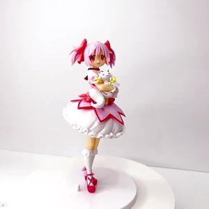 Bandai | 18CM Puella Magi Madoka Magica Aniem Figure Kaname Madoka Magic Girl PVC Anime Action Figures Model Anime Cartoon Model Toy Gift