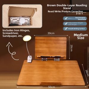 NUOXUNDE | Double Layer Teachers Grading Reading Stand Book Holder