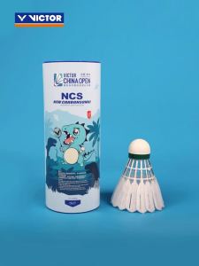 VICTOR New Carbon Sound NCS MAX Synthetic Badminton Shuttlecocks Stable Flight Training High Speed Composite Cork Superior Durability