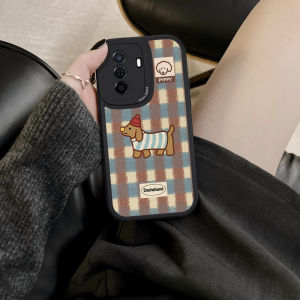 Huawei Enjoy 80 Phone Case Autumn Winter Plaid Cat Dog 70PRO New Ins Style Full Protection Soft Anti-Fall for Women Cartoon 60X