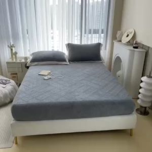 Sét ga gối nỉ nhung vân chìm cao cấp hàng mới 2023 ful siz 1m6  1m8  2m2