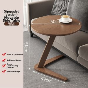 MU FENG ZHI NAN | Solid Wood Portable Elegant Side Table
