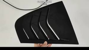 Carbon Fiber Triangular Rear Window For BMW 3 Series F30 318i 320i 325i 2013-2019  Rear Window Louvers Shutters Cover Trim