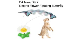 【READY-STOCK】Cats Funny Rotating Electric Flying Butterfly Teaser/Cat Toys/Cat Teaser 猫咪逗猫棒/蝴蝶电动逗猫棒
