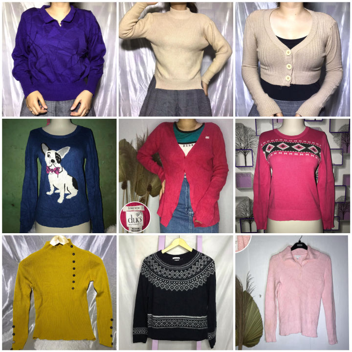 74PCS PAKET USAHA MINI BALL CARDIGAN SWEATER ATASAN RAJUT