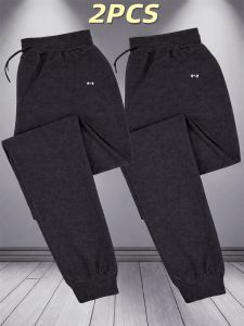 2-Pack Mens Breathable Lightweight Joggers Soft Comfortable Loose Fit Fashion Sports Pants For Outdoor Jogging