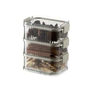 Dried Spice Container Storage Box Food-grade Food Dispenser Kitchen Seasoning Packaging Sealed Jar Multiple Layers