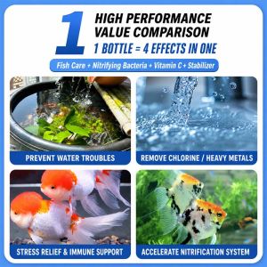 CRYSTAL CLEAR WATER Algae Remover Aquarium Water Purification Tablet Clear Water Aquarium Penjernih Air Aquarium 水族净水片