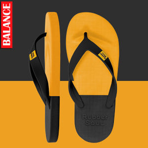 Thai Fashion Brand Rubber Soul Flip-Flops Mens Couple Non Slip Abrasion Resistant Color Matching Casual Flip-Flops Soft Bottom
