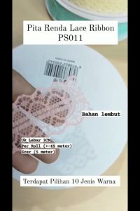 1ROLL Korean Pita Renda Lace 3cm - Pita buket bunga - Pita Kado PS011