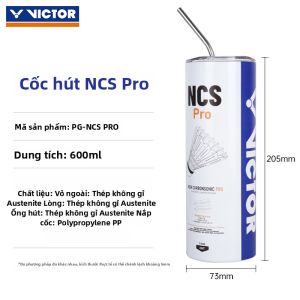 Victor | Bình Nước Thể Thao với Quả Cầu Sợi Carbon và Ống Hút