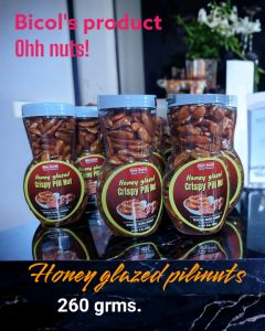 honey glazed pilinuts 260 grms pure pili with pure honey from bicol