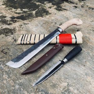 Golok baja per untuk kerja tebas bambu/kayu dan kupas kelapa gratis pisau